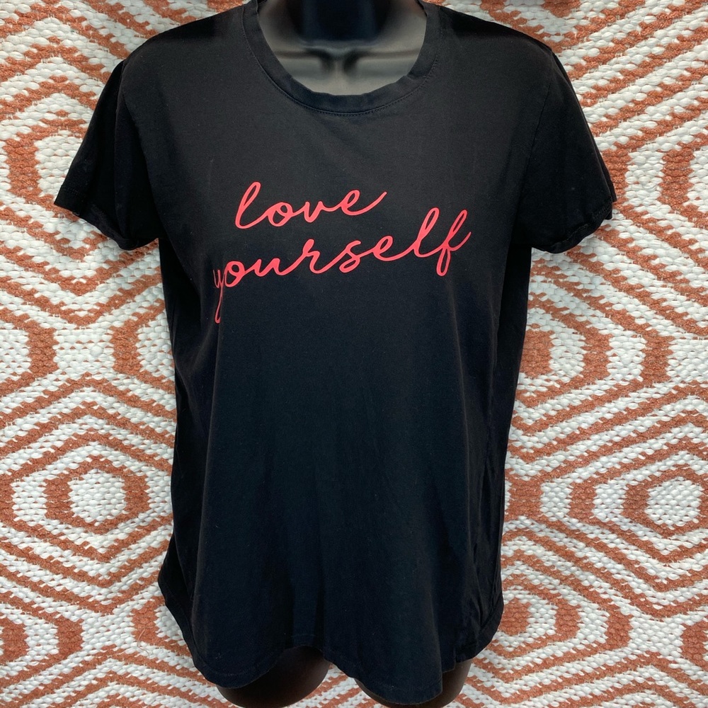 Love Yourself Black Tee